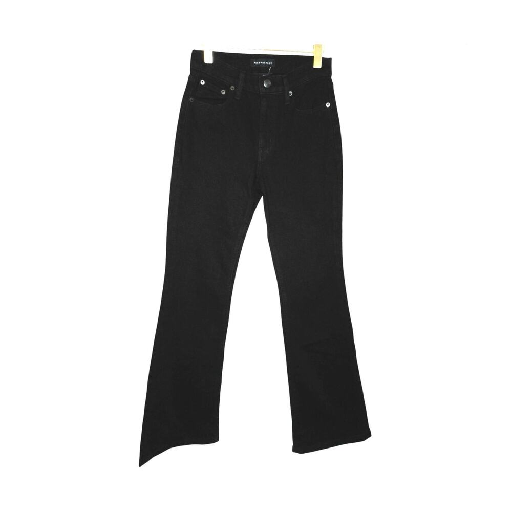 Aeropostale High Rise Black Flare Jeans 2000s Indie Sleaze Y2K Mall Goth Size 4R